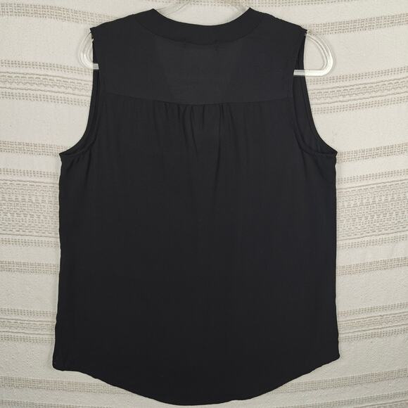 Jon & Anna Black Sleeveless V-Neck Blouse Tank Top Size XL NEW - Picture 2 of 8